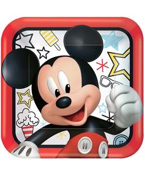 Mickey On The Go 9" Lunch Plates (8)