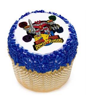 Go Go Power Rangers! 2" Edible Cupcake Topper (12 Images)