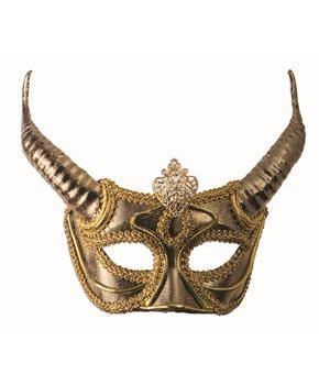 Gold Mask with Horns