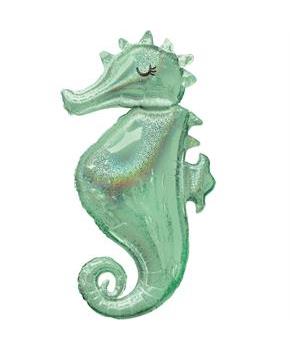 38" SEAHORSE FOIL BALLOON - PKG