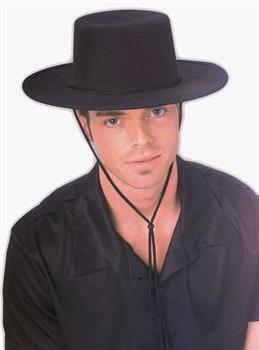 Spanish Hat Zorro Costume Accessory Dura Felt Prop