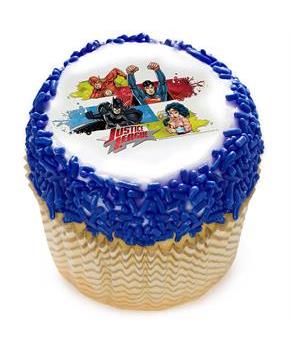 Justice League Team Unite 2" Edible Cupcake Topper (12 Images)