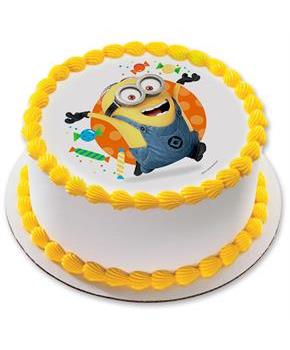 Despicable Me Let's Party 7.5" Round Edible Cake Topper (Each)