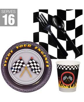 Racecar Racing Party Snack Pack For 16