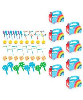 Rainbow Wishes Filled Favor Box Kit (For 8 Guests)