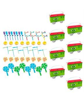 Two-Two Train 2nd Birthday Filled Favor Box Kit (For 8 Guests)