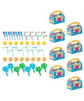 Superhero Girl Filled Favor Box Kit (For 8 Guests)
