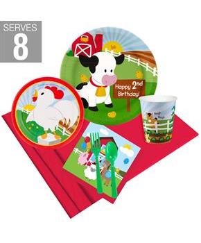 Barnyard 2nd Birthday Party Pack For 8