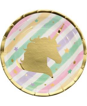 Unicorn Sparkle 7" Dessert Plate (8)
