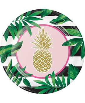 Pineapple 9" Lunch Plate (8)