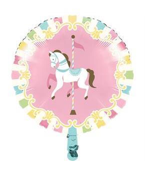 Carousel 18" Metallic Balloon