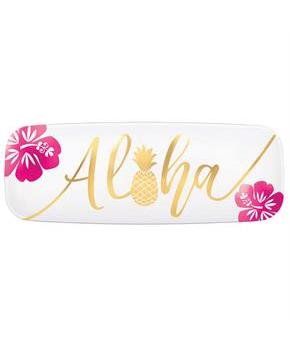 You had me at Aloha Aloha Long Plastic Platter