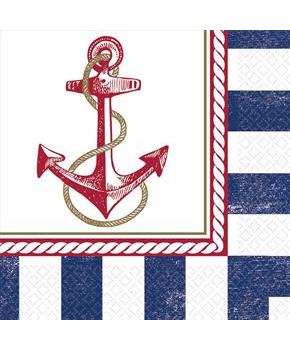 Nautical Luncheon Napkins (16 Count)