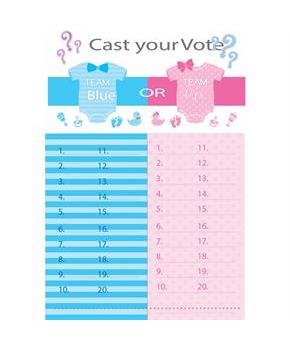 Gender Reveal Tally Board