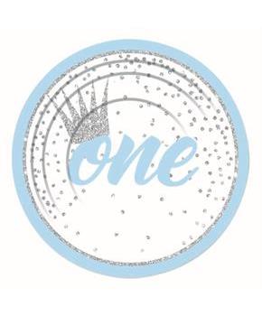1st Birthday Blue 7" Plate (8)