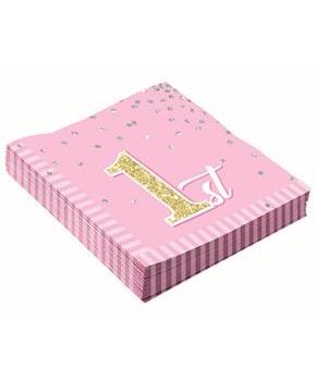 1st Birthday Pink Lunch Napkin (16)