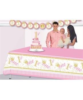 1st Birthday Pink Tablecover (1)