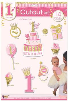 1st Birthday Pink Cutout Set (14)