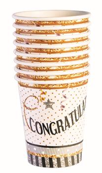Congratulations Paper 9oz Cups (8)