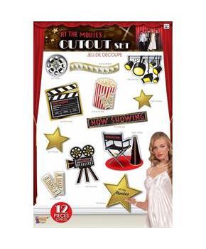 At the Movies Cutout Set (12)