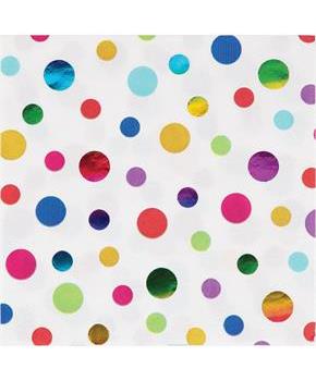 Metallic Rainbow Beverage Napkin (16)
