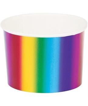 Metallic Rainbow Treat Cups (8)