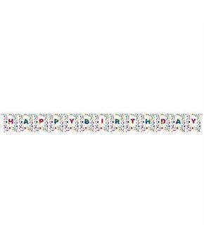 Metallic Rainbow DIY Happy Birthday Pennant Banner