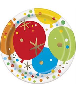 Glitzy Gold Birthday 7" Plates (8)