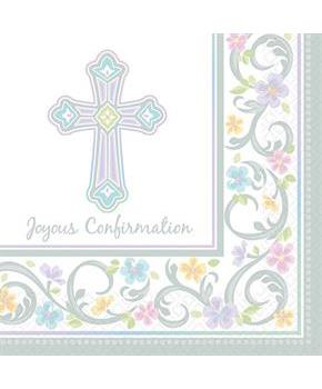 Blessed Day Confirmation Beverage Napkin (36)