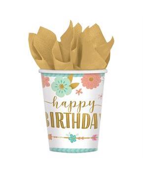 Boho Birthday Girl Cup 9 Oz (8)