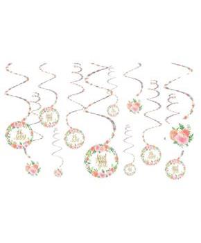 Floral Baby Swirl Decorations (12)