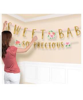 Floral Baby Jumbo Letter Banner Kit