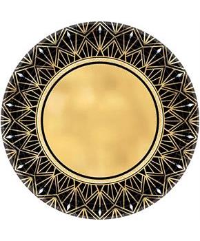 Glitz & Glam Metallic 10.5" Lunch Plate (8)