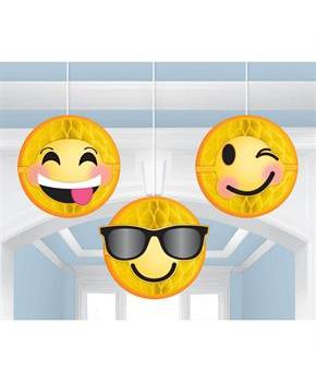 LOL Smiley Honey Comb Decorations (3)