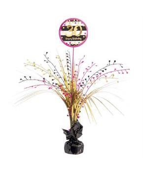 Pink & Gold 30th Birthday Centerpiece Spray
