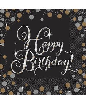 Sparkling Celebration Happy Birthday Lunch Napkin (16)
