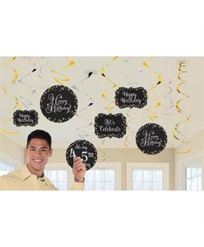 Sparkling Celebration Add-any-Age Swirl Decoration (12)