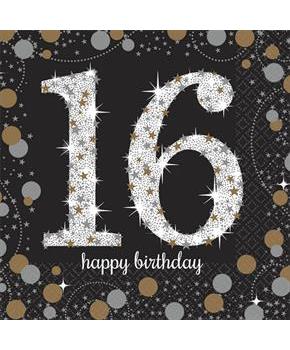Sparkling Celebration Beverage Napkin 16th Birthday (16)