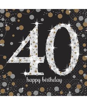 Sparkling Celebration Lunch Napkins 40th (16)