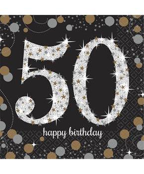 Sparkling Celebration 50th Beverage Napkins (16)