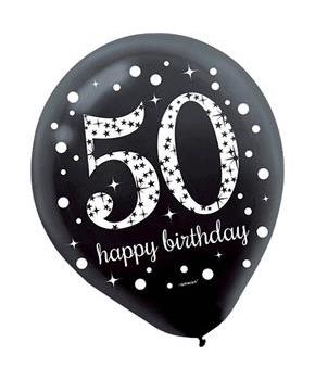Sparkling Celebration Latex Balloons Sparkling Celebration 50th (15)
