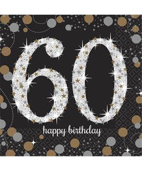 Sparkling Celebration Beverage Napkin Sparkling Celebration 60th (16)