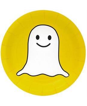 Social Media - Photo Shoot Snappy Ghost Party 7" Dessert Plates (8)