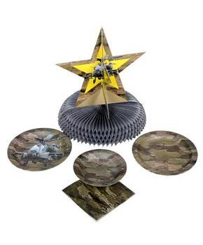Military Camo Party 9" Lunch Plates (8)