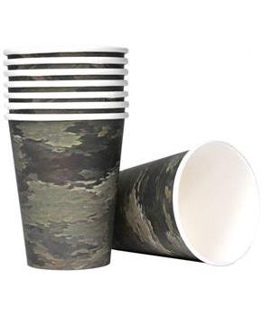 Military Camo Party Cups (8)