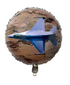 Military Camo Apache Helicopter Mylar Balloon (1)
