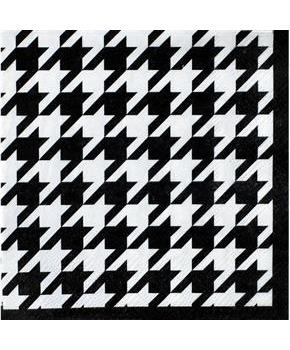 Houndstooth Beverage Napkins (16)