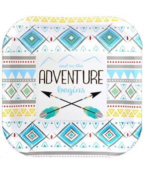 Tribal Boy Party 7" Dessert Plates (8)