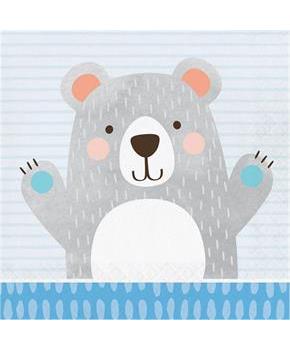 1st Birthday Bear Lunch Napkin (16)