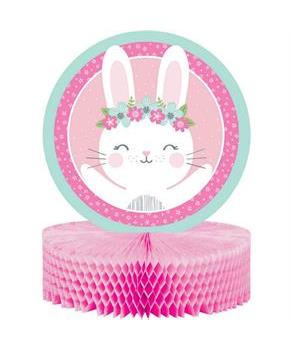 1st Birthday Bunny Honeycomb Centerpiece (1)